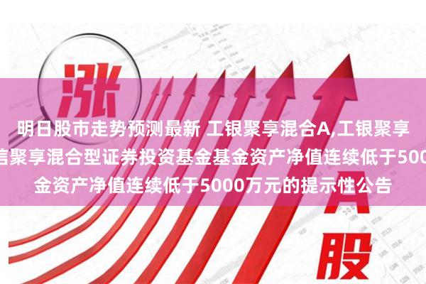 明日股市走势预测最新 工银聚享混合A,工银聚享混合C: 关于工银瑞信聚享混合型证券投资基金基金资产净值连续低于5000万元的提示性公告